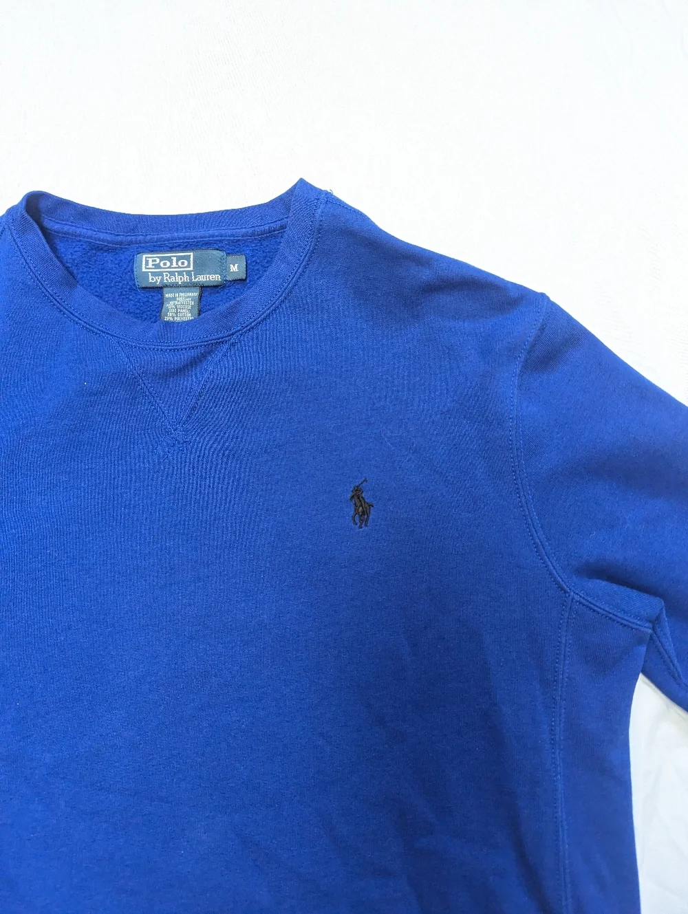 Polo Ralph Lauren Royal Blue Crew Neck Sweatshirt Men's Medium